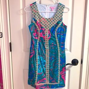 Lilly Pulitzer, floral mini dress, size 0